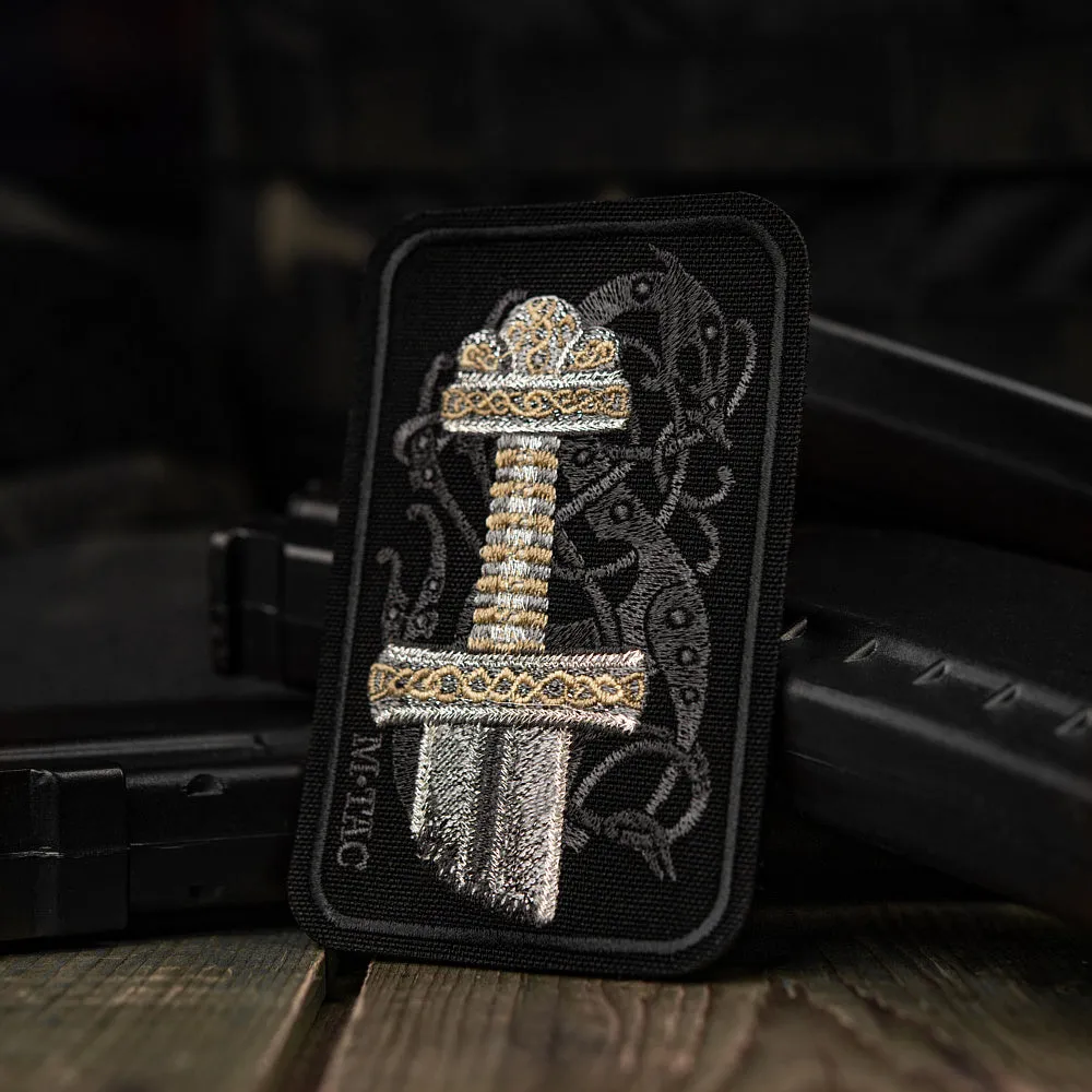 M-Tac Sabie Viking patch brodat negru velcro