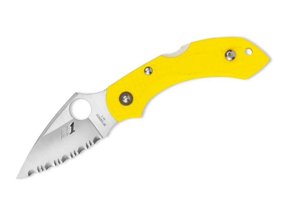 Spyderco Dragonfly 2 Salt briceag serrated galben
