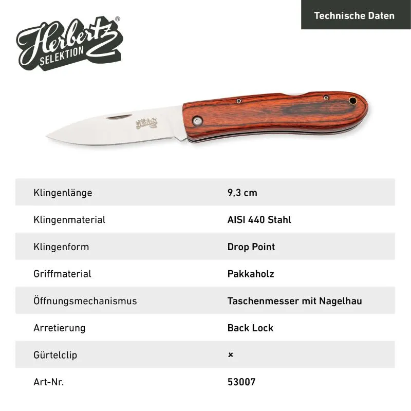 Herbertz Selektion Taschenmesser briceag pakkaholz