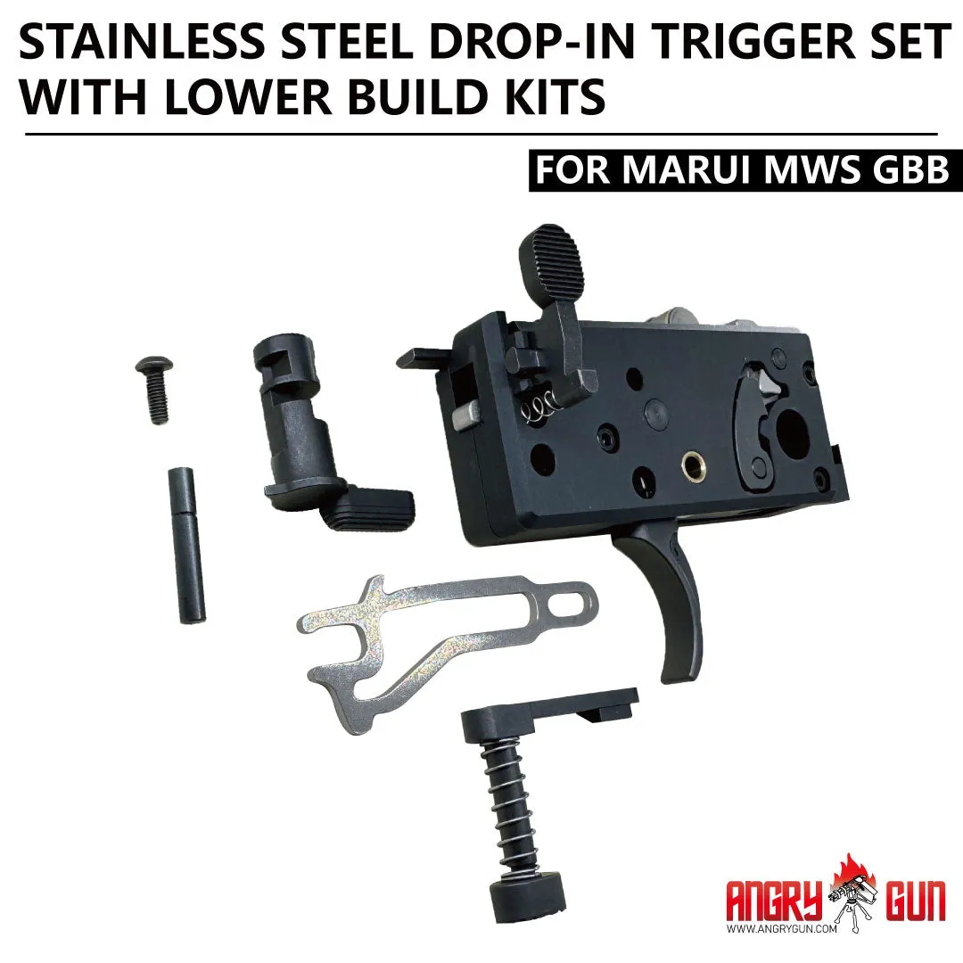 ANGRYGUN MWS set trăgaci inox MILSPEC