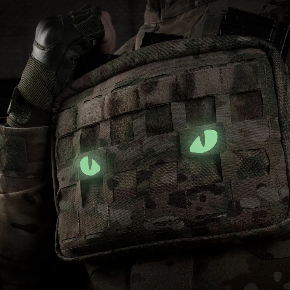 M-Tac Tiger Eyes patch Multicam luminiscent 40x25mm