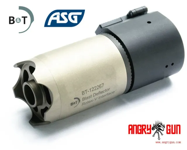 Angry Gun Rotex V Blast Deflector Dummy Inox 97mm