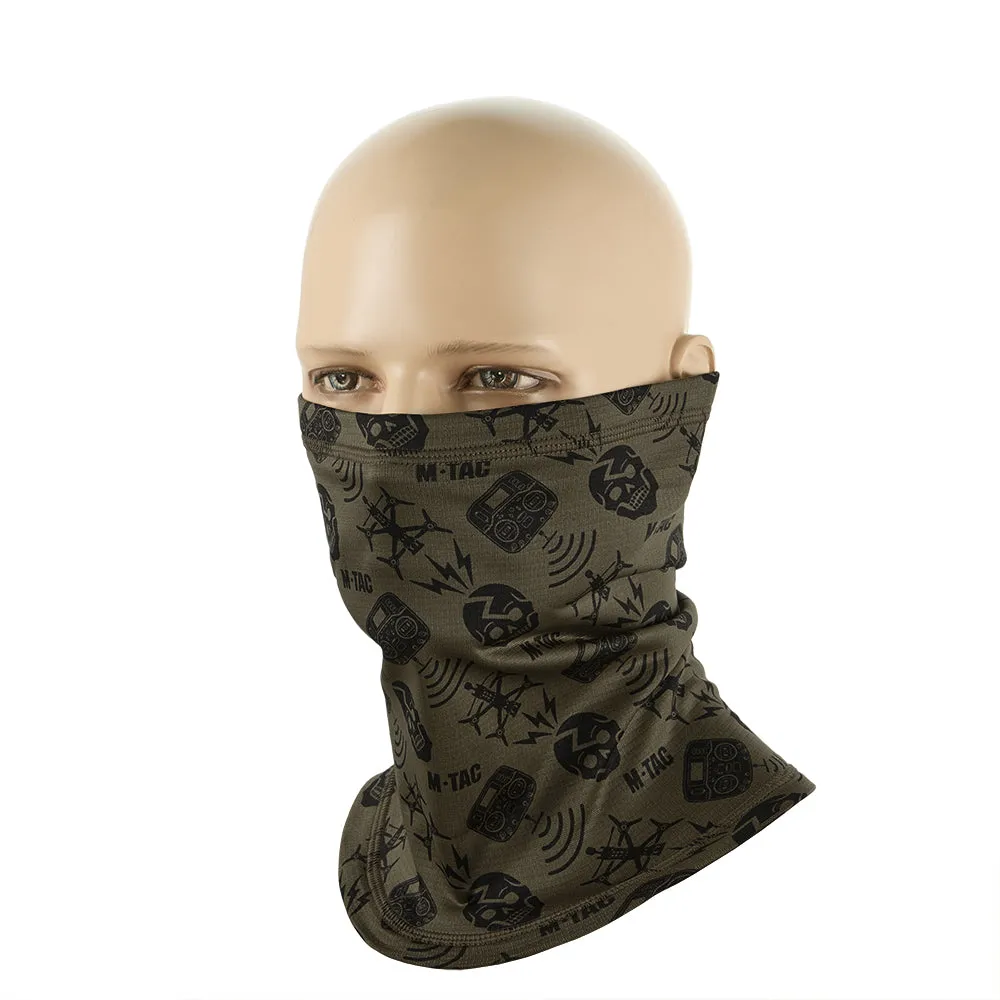 M-Tac Drone Pattern fular tubular Dark Olive microfleece
