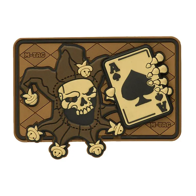 M-Tac Joker Skull 3D patch PVC coyote cu velcro