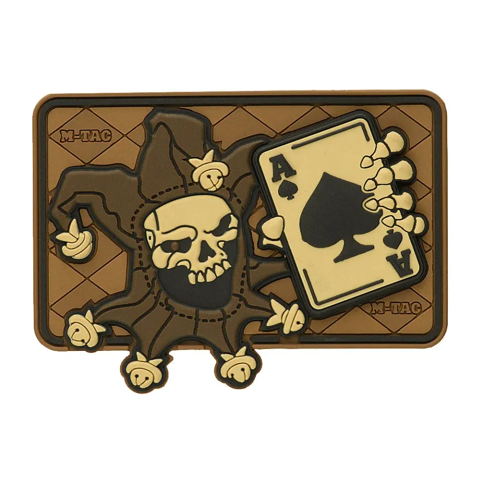 M-Tac Joker Skull 3D patch PVC coyote cu velcro