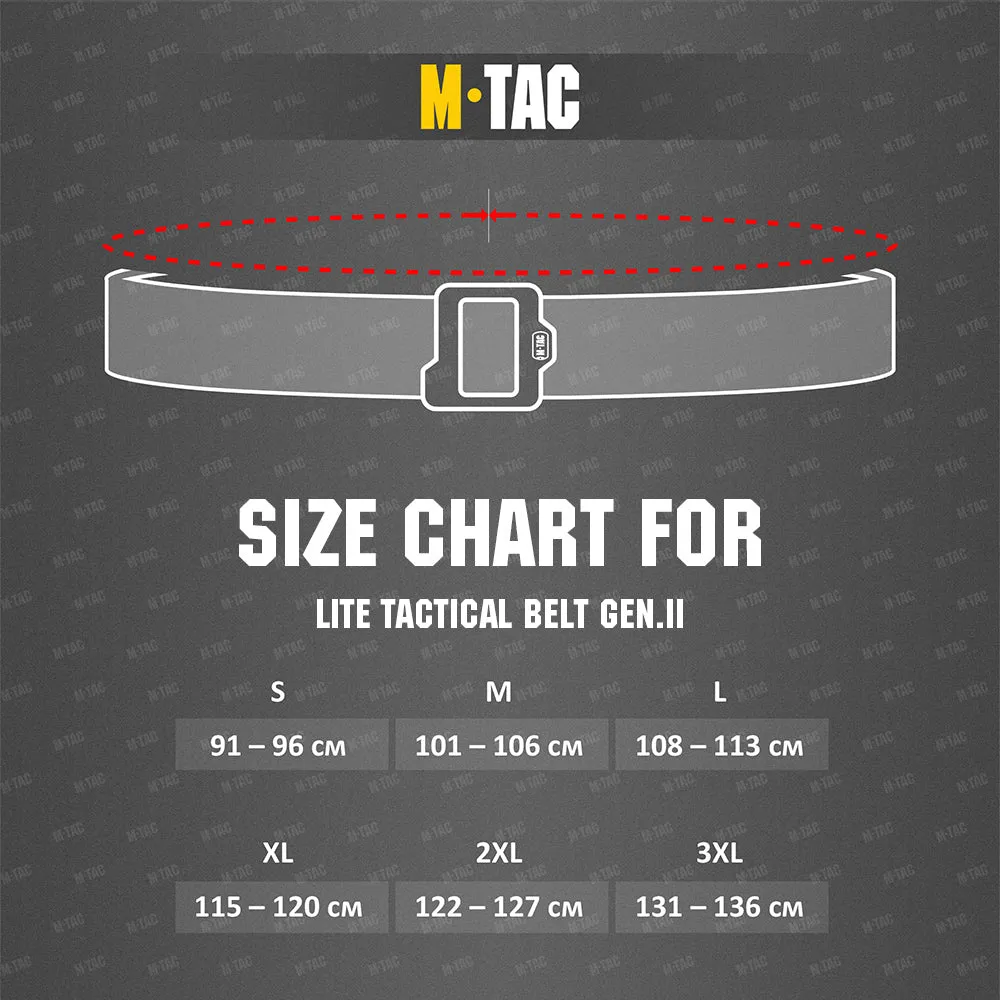 M-Tac Lite Gen.II curea tactica Coyote nailon
