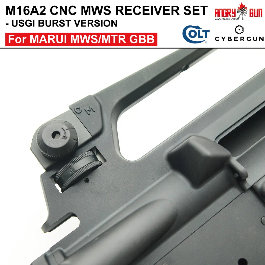 Angry Gun Colt M16A2 receiver CNC burst Marui MWS
