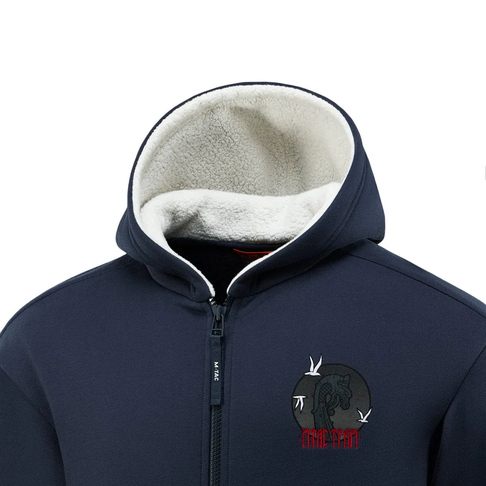 M-Tac The Way Hanorac Bumbac Indigo Blue cu Fermoar