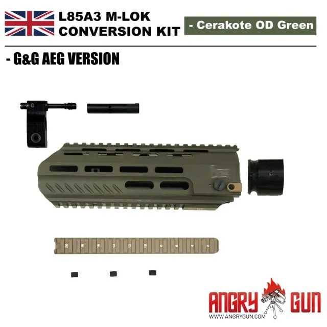 Angry Gun L85A3 kit conversie M-LOK verde OD