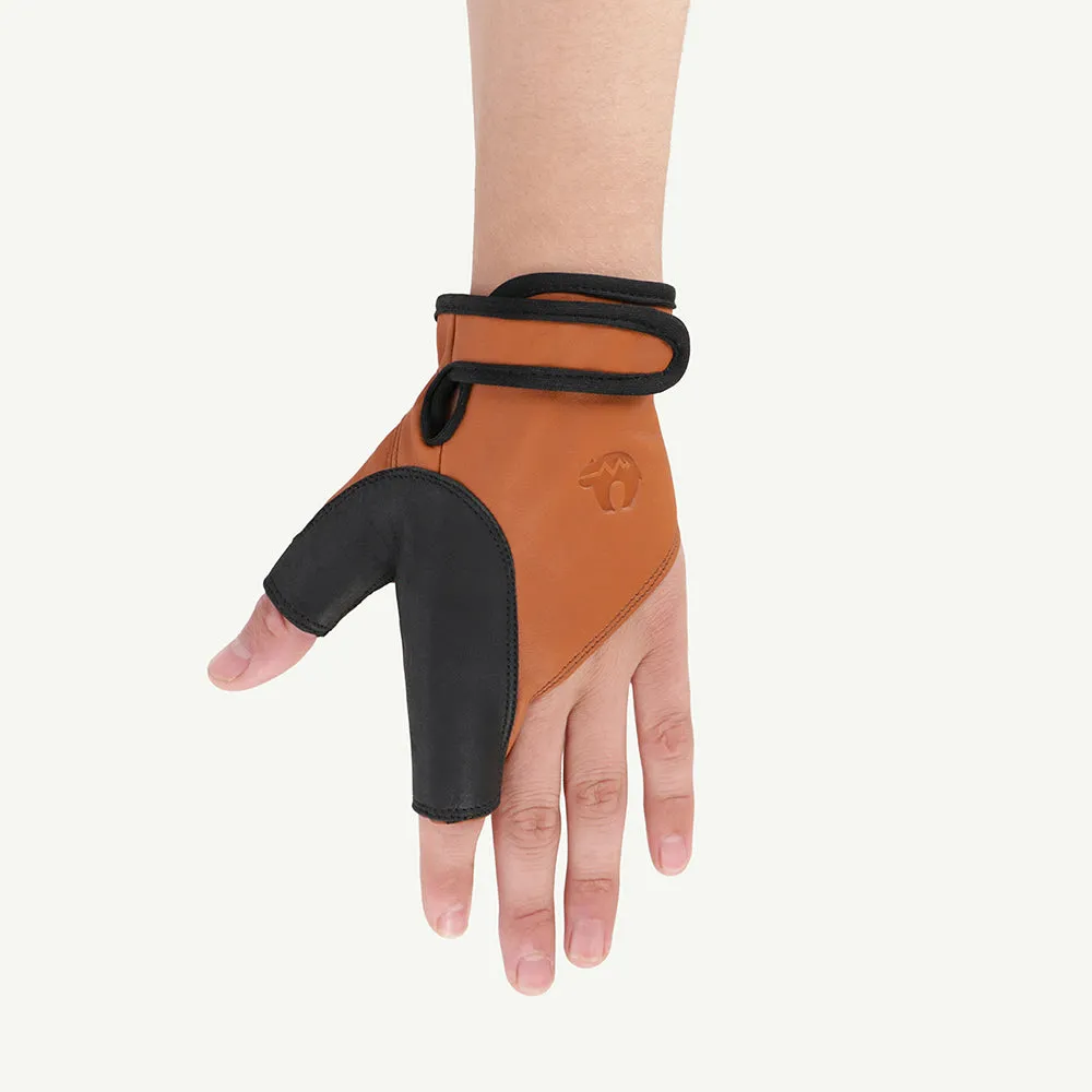 Bear Paw Archer manusa arc piele vaca RH marimea M protectie