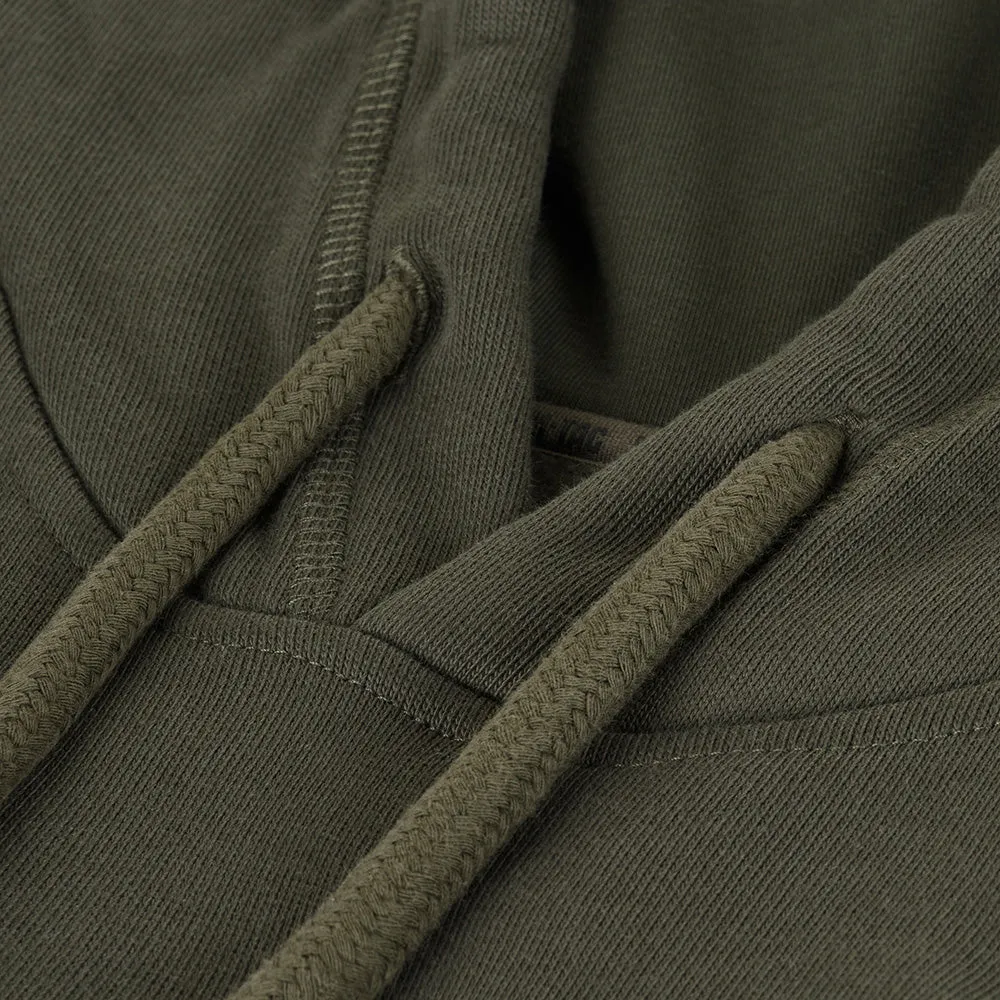 M-Tac Cotton Raglan Hard hoodie Army Olive fleece 390g