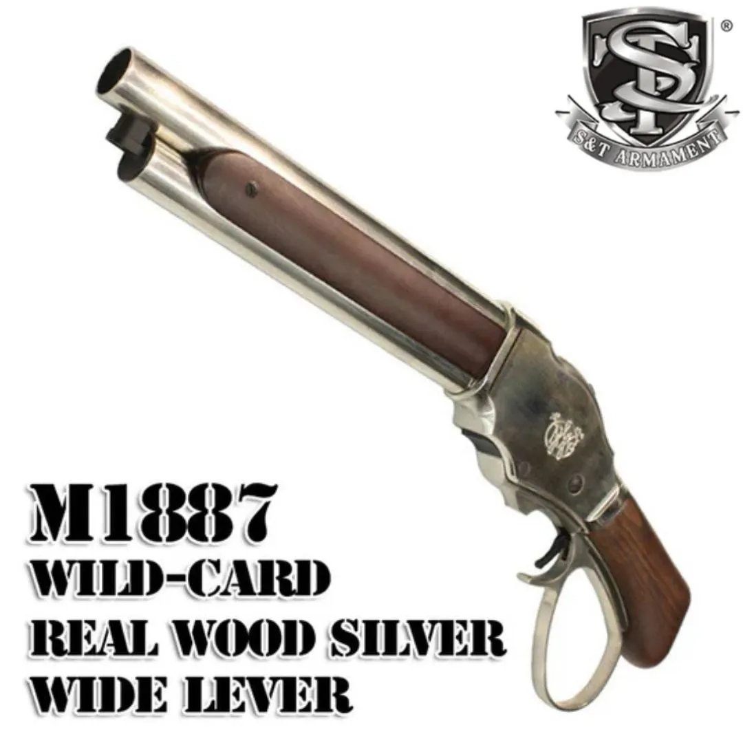 Pusca S&T M1887 Wild Card airsoft gaz lemn real