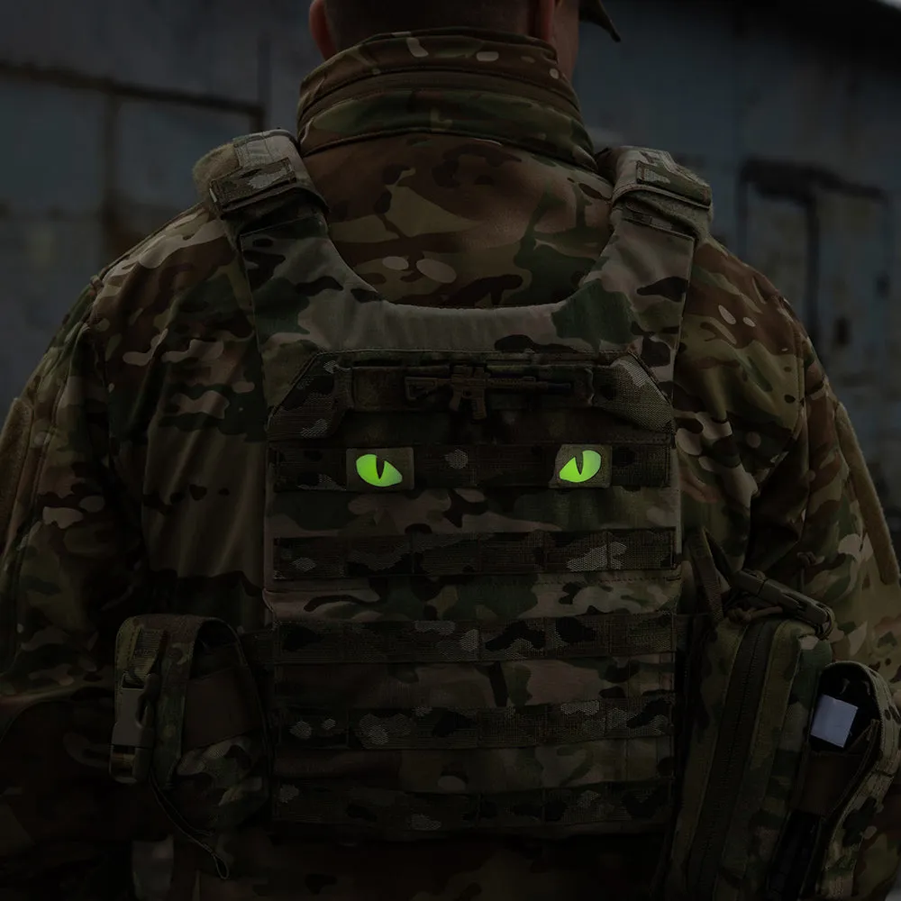 M-Tac Tiger Eyes patch Multicam luminiscent 40x25mm