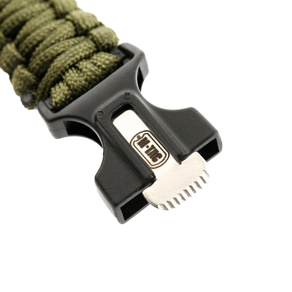 M-Tac Survival bratara paracord Olive M cu busola