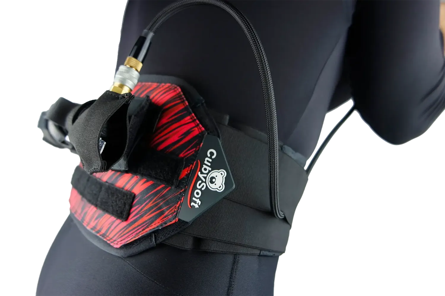 CubySoft Thunder Tank husa butelie HPA 0.2-0.4L negru
