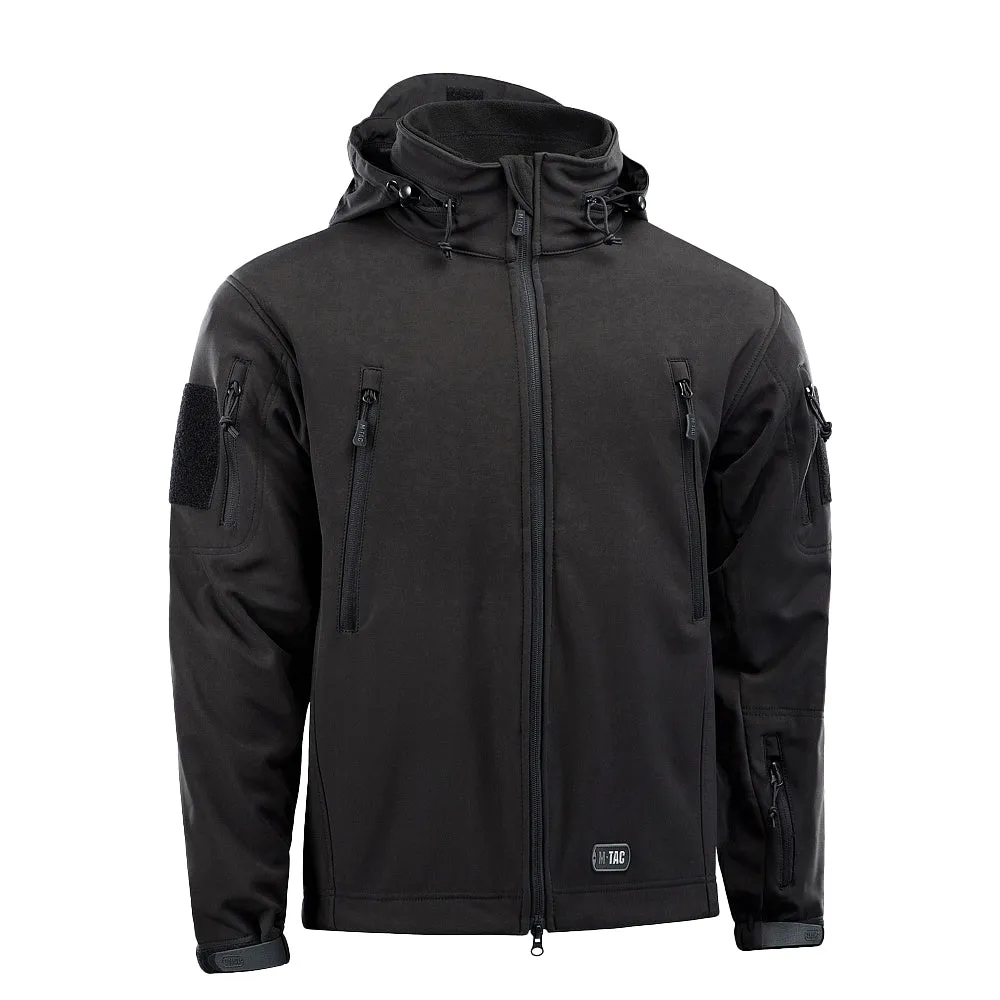 M-Tac Softshell geaca neagra cu captuseala detasabila