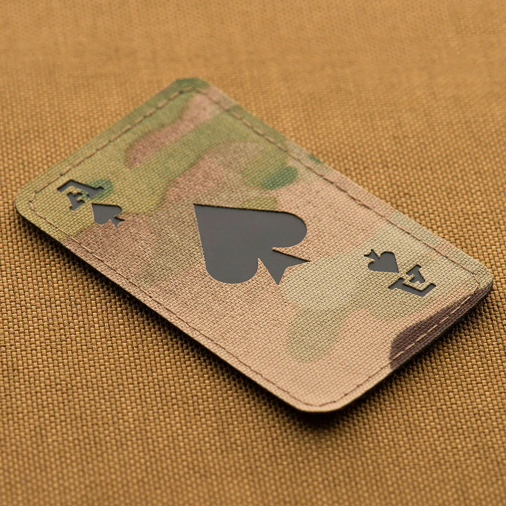 M-Tac Ace of Spades Laser Cut patch multicam fosforescent
