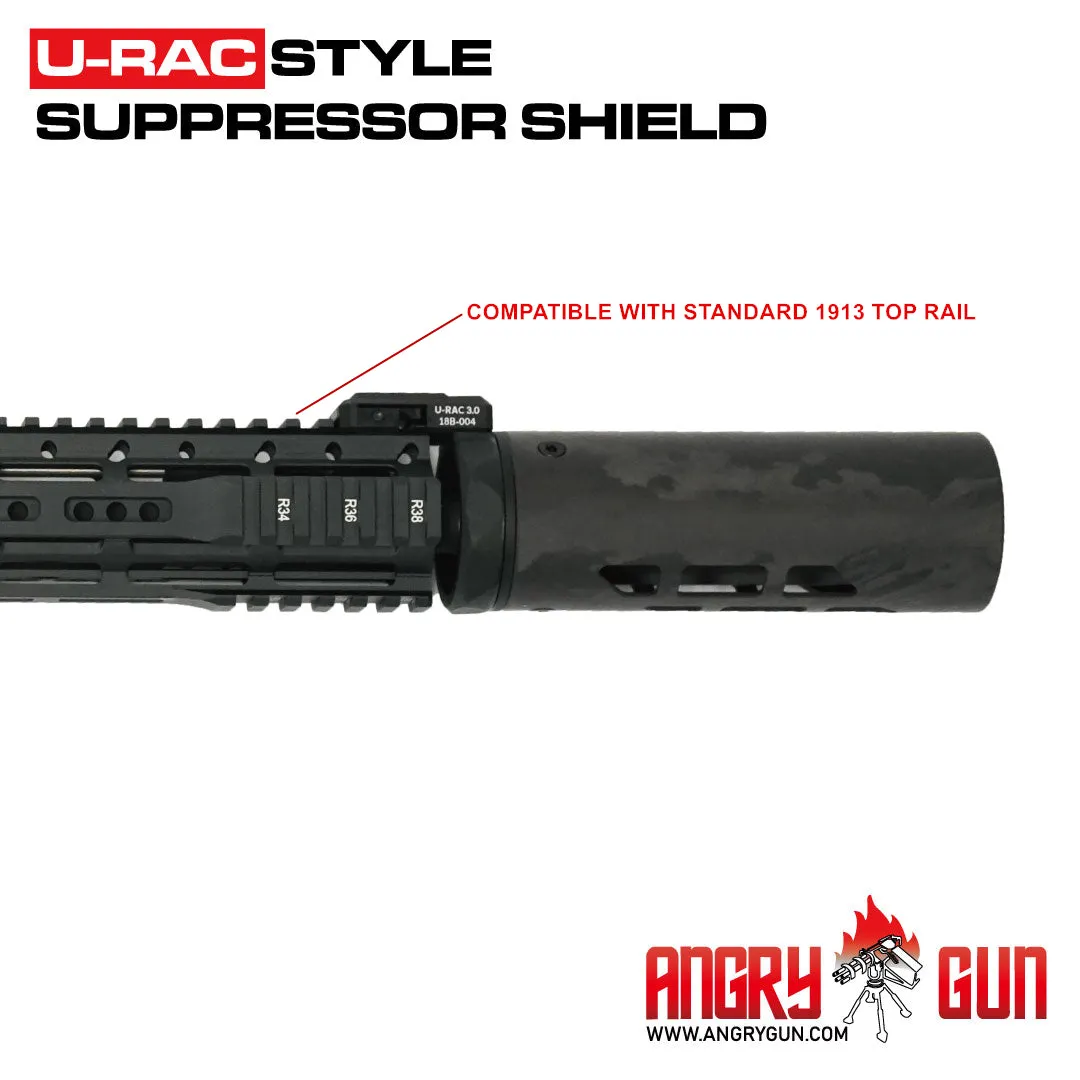 ANGRYGUN U-RAC scut supresor carbon negru 6,5 inch