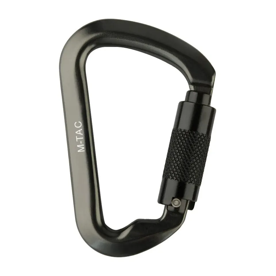 M-Tac Key-Lock carabina aluminiu gri 30kN autoblocare