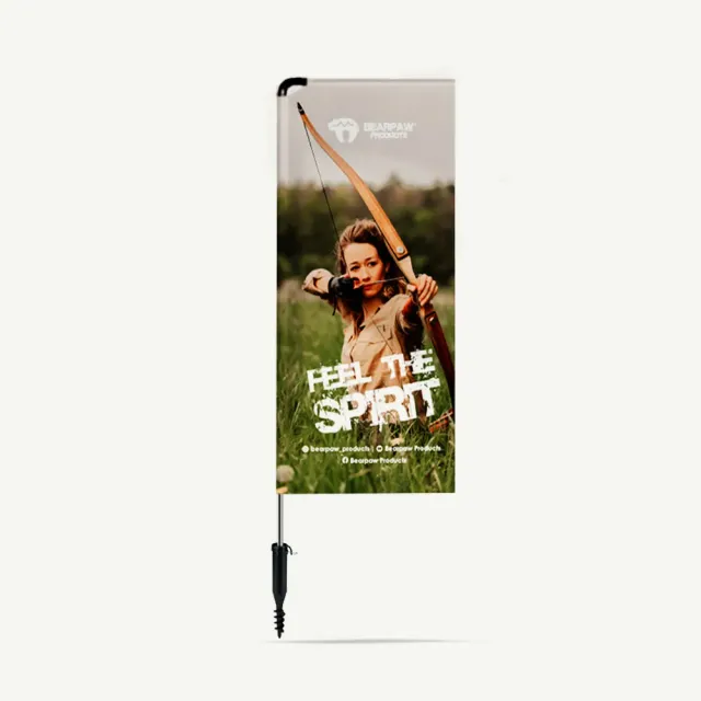 Bear Paw Squareflag steag publicitar 240 cm cu suport sol