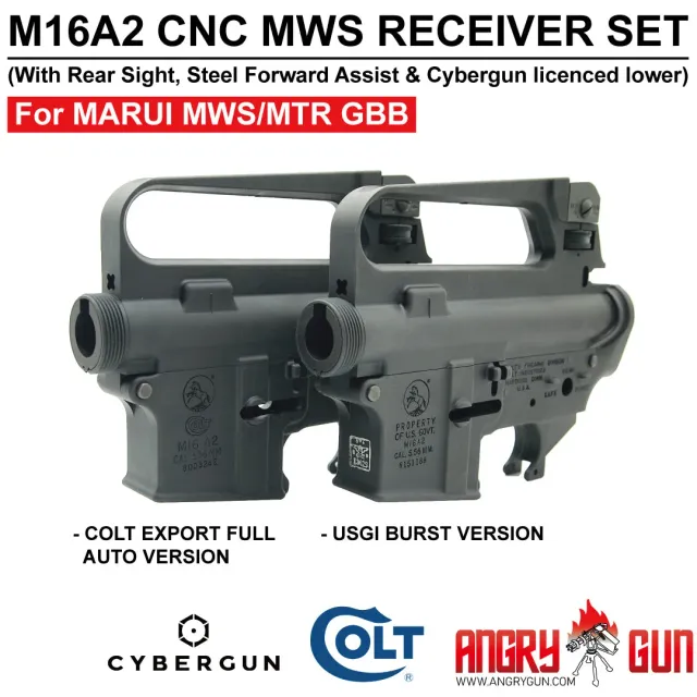 Angry Gun Colt M16A2 receiver CNC burst Marui MWS