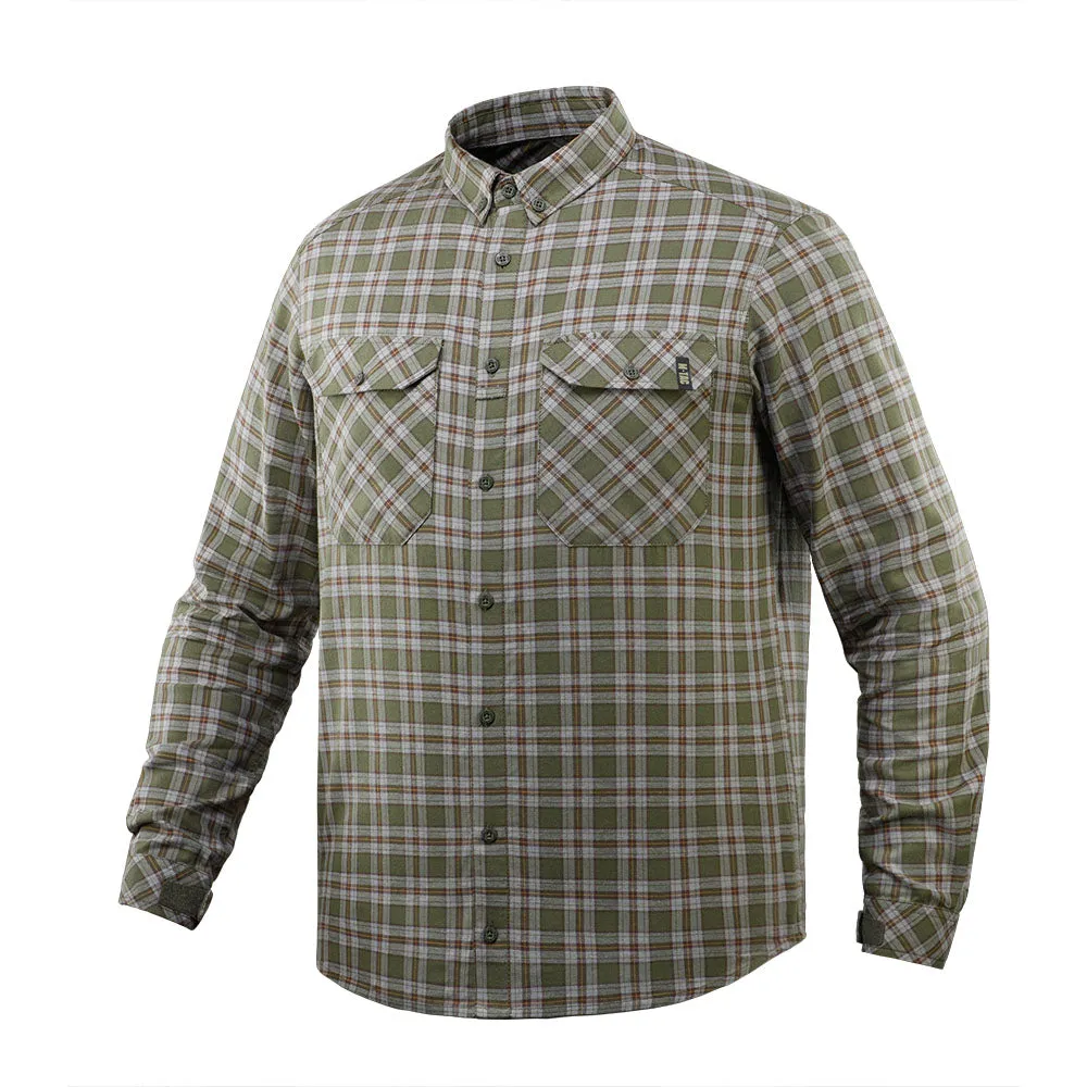 M-Tac Lumberjack camasa bumbac olive/gri oversize
