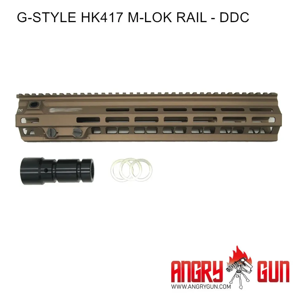 ANGRYGUN HK417 sina M-LOK airsoft 14,5 inch negru