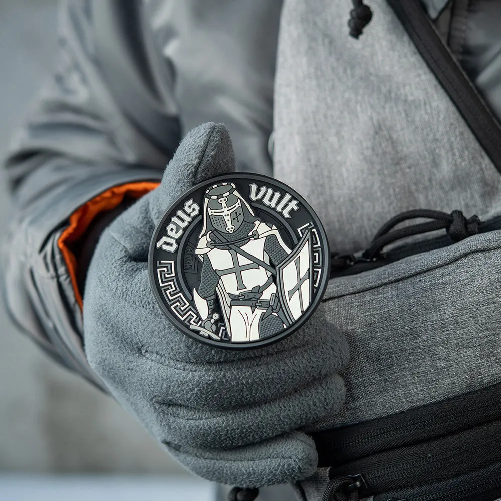 Patch M-Tac Deus Vult 3D PVC negru Velcro