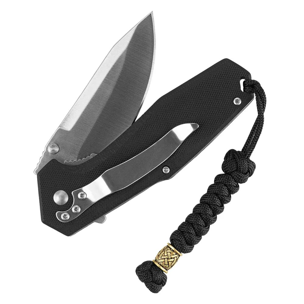 Snur lanyard M-Tac Viper Braid negru paracord cutite