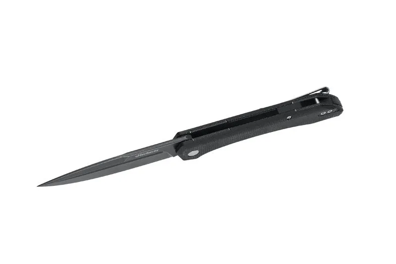 Herbertz Outdoor briceag Liner Lock negru D2 Micarta