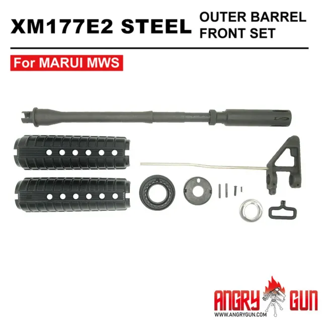 AngryGun XM177E2 teava externa set otel 11,5 inch MWS