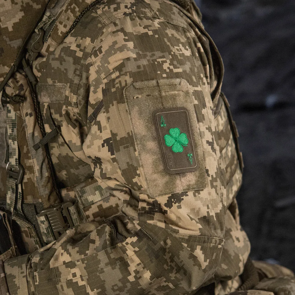 M-Tac Lucky Card patch brodat trifoi Ranger Green