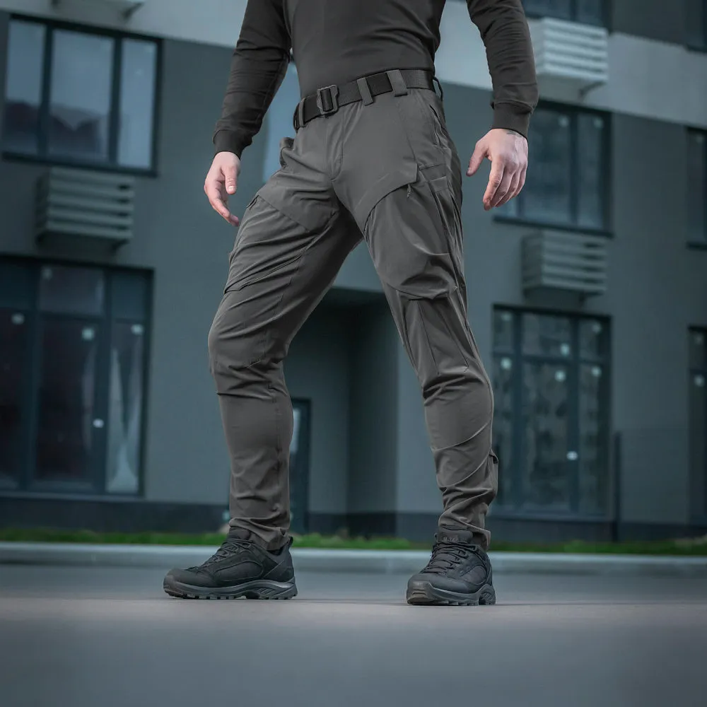 M-Tac Rubicon Flex pantaloni gri inchis 4-way stretch