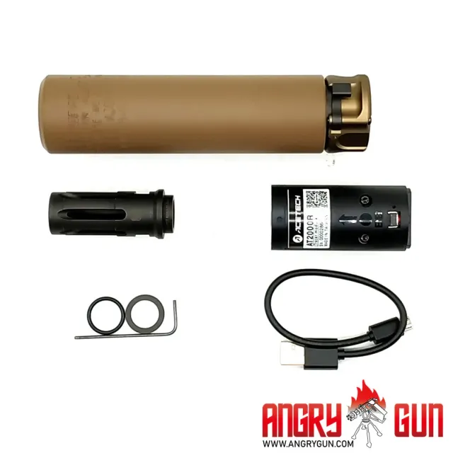 ANGRYGUN Socom416 tracer airsoft FDE 160mm