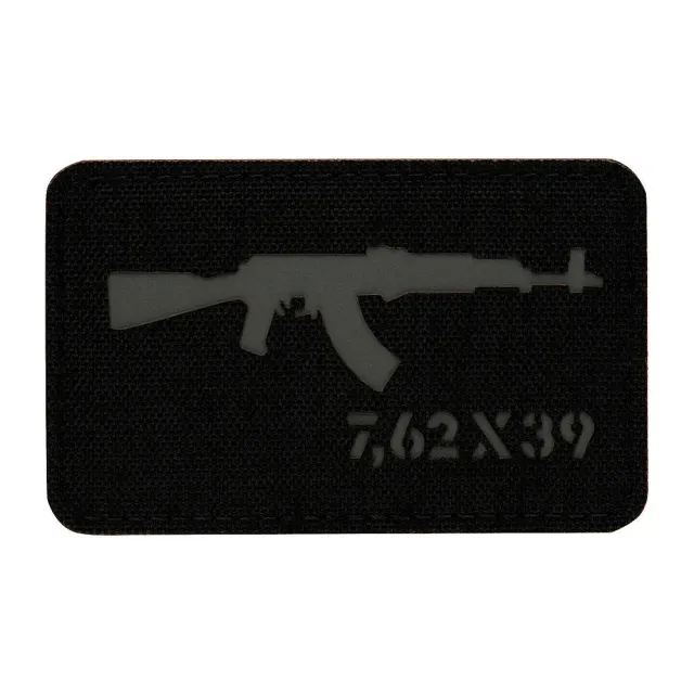 M-Tac AKM 7.62x39 patch Black Grey Cordura