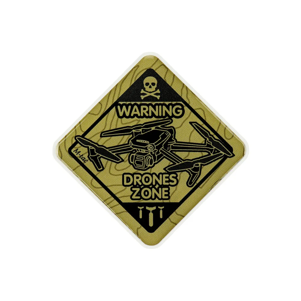 M-Tac Drones Zone sticker 3D Coyote impermeabil