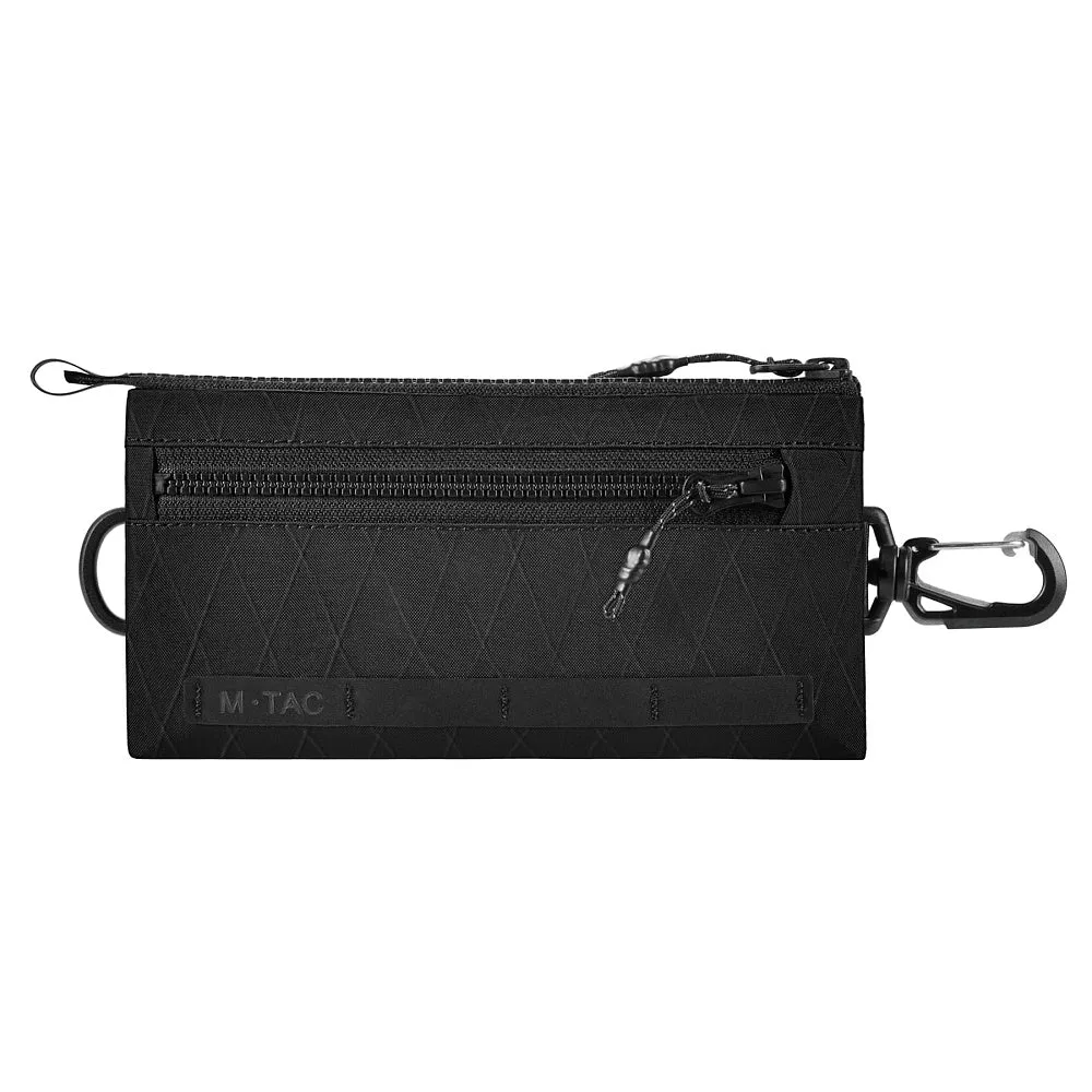 M-Tac X-PAC Elite portofel negru cu carabinieră