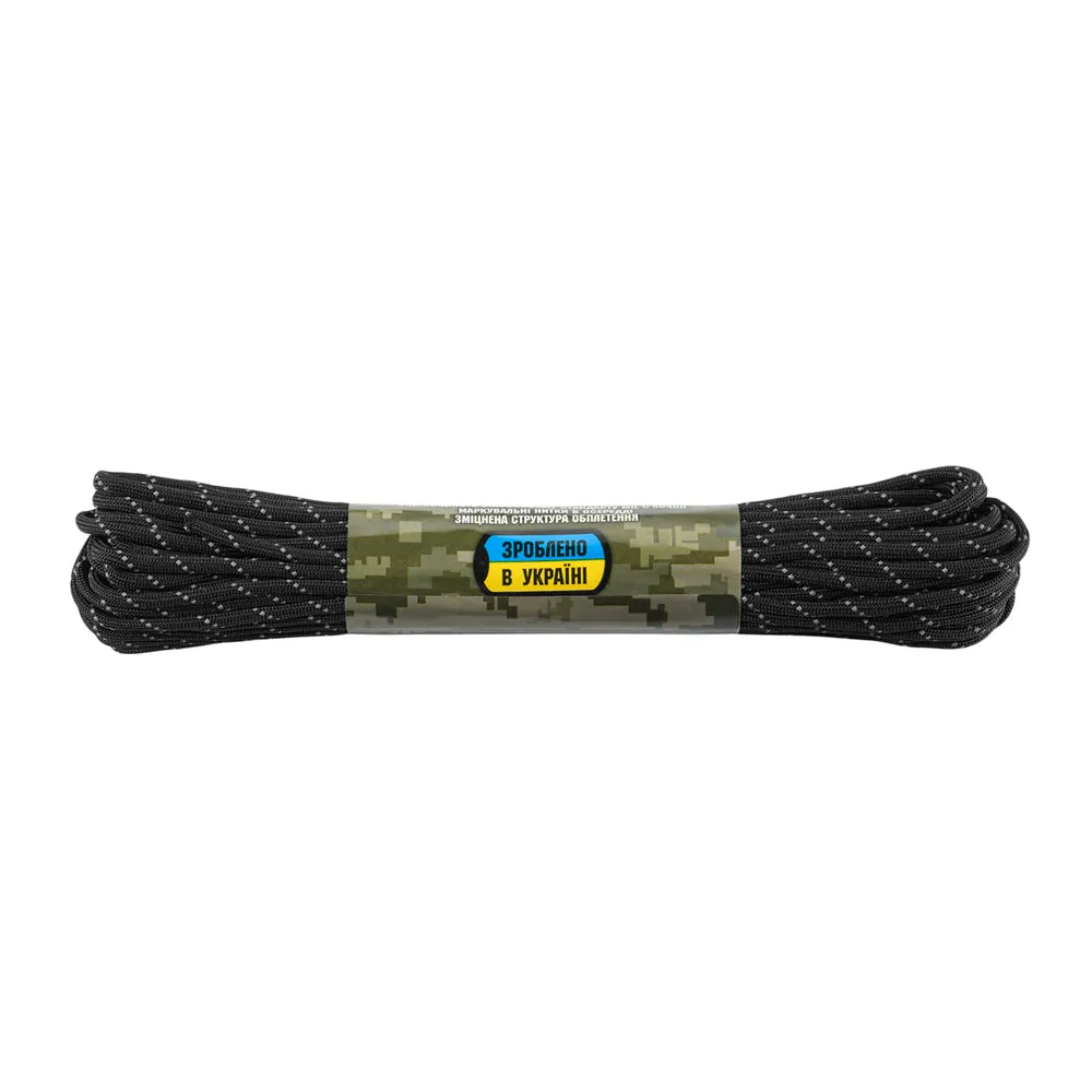 M-Tac 550 paracord Negru Reflectorizant 15 m nailon