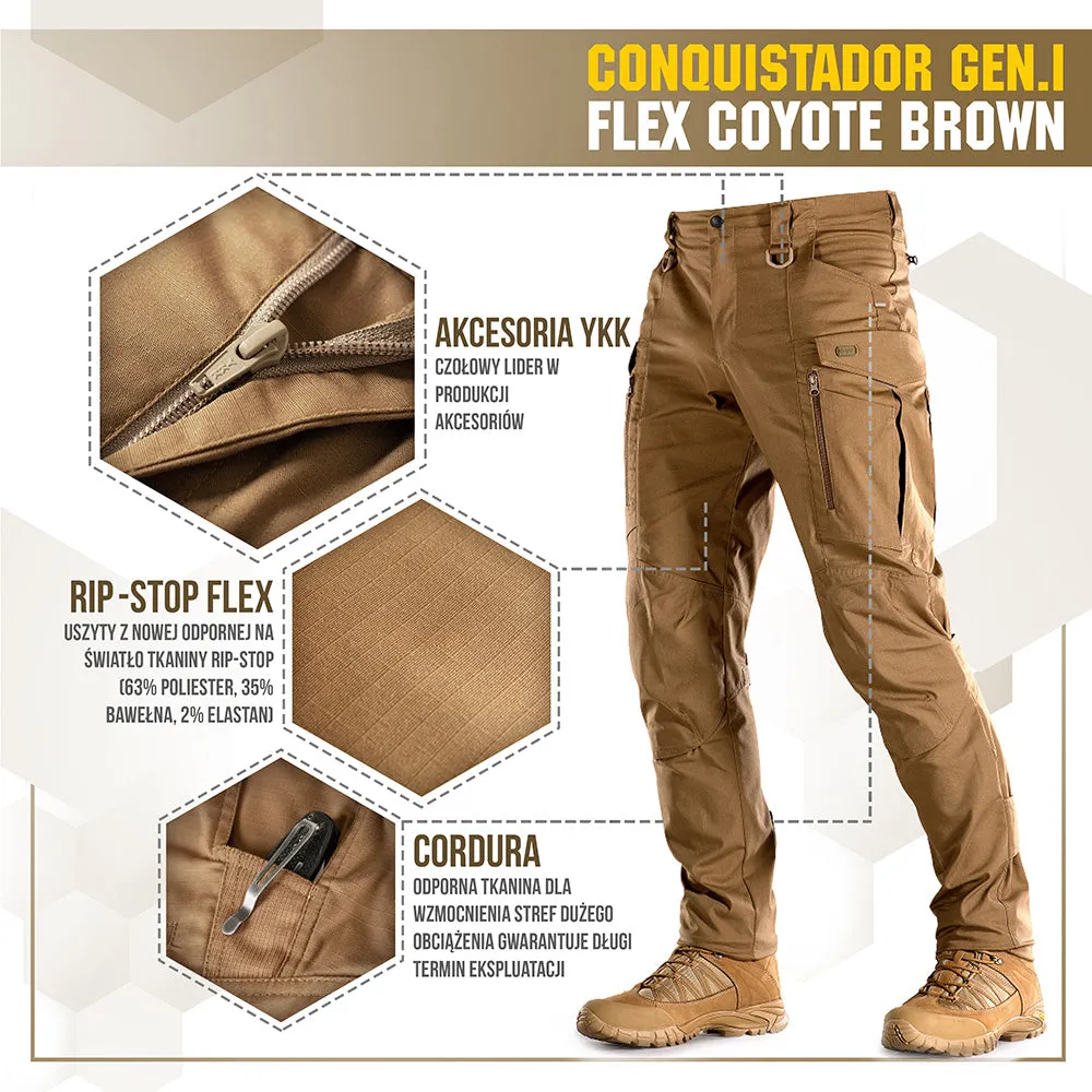 M-Tac Conquistador Gen.I Flex pantaloni Coyote Brown