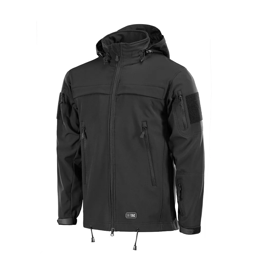 M-Tac Police geaca softshell neagra acces arma