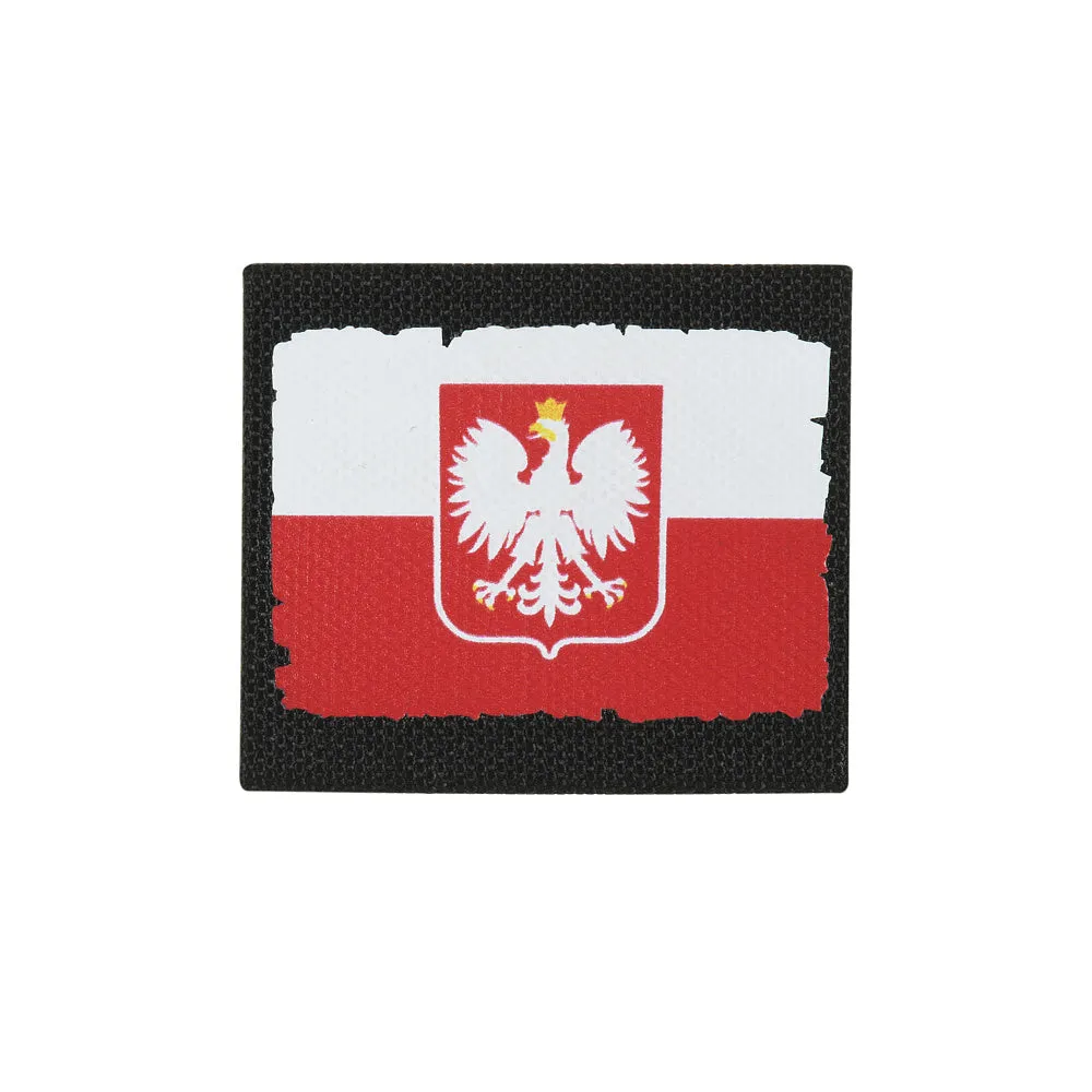 M-Tac Drapel Polonia patch MOLLE negru cu velcro