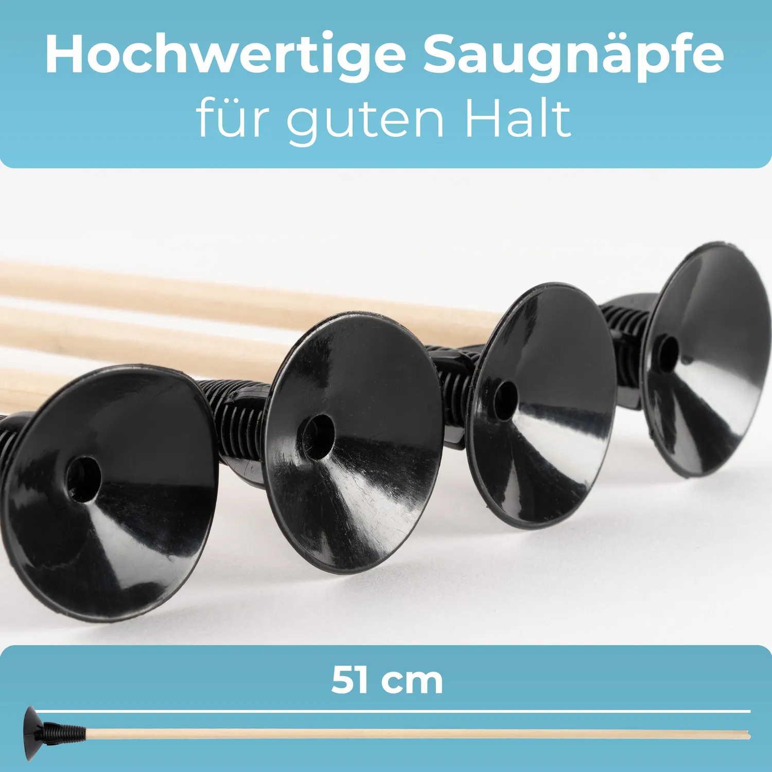 Bowrilla sageti lemn ventuza copii 52 cm set 10