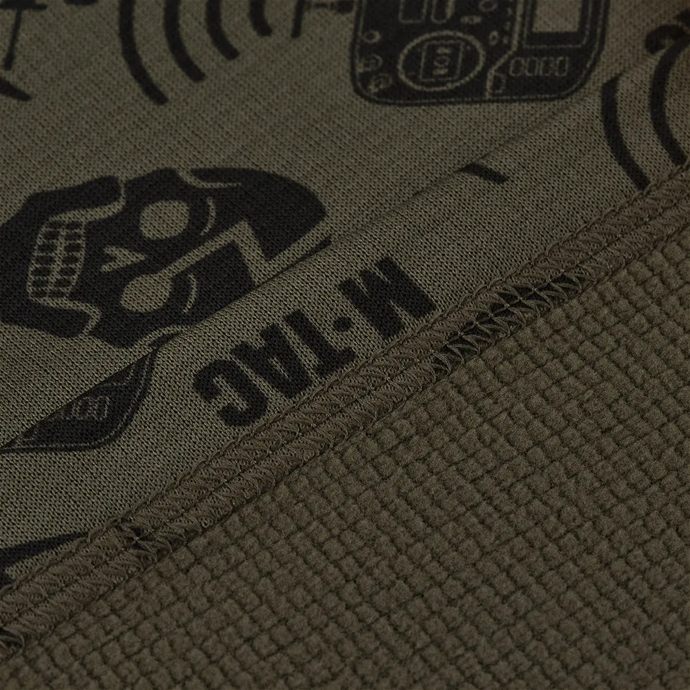 M-Tac Drone Pattern fular tubular Dark Olive microfleece
