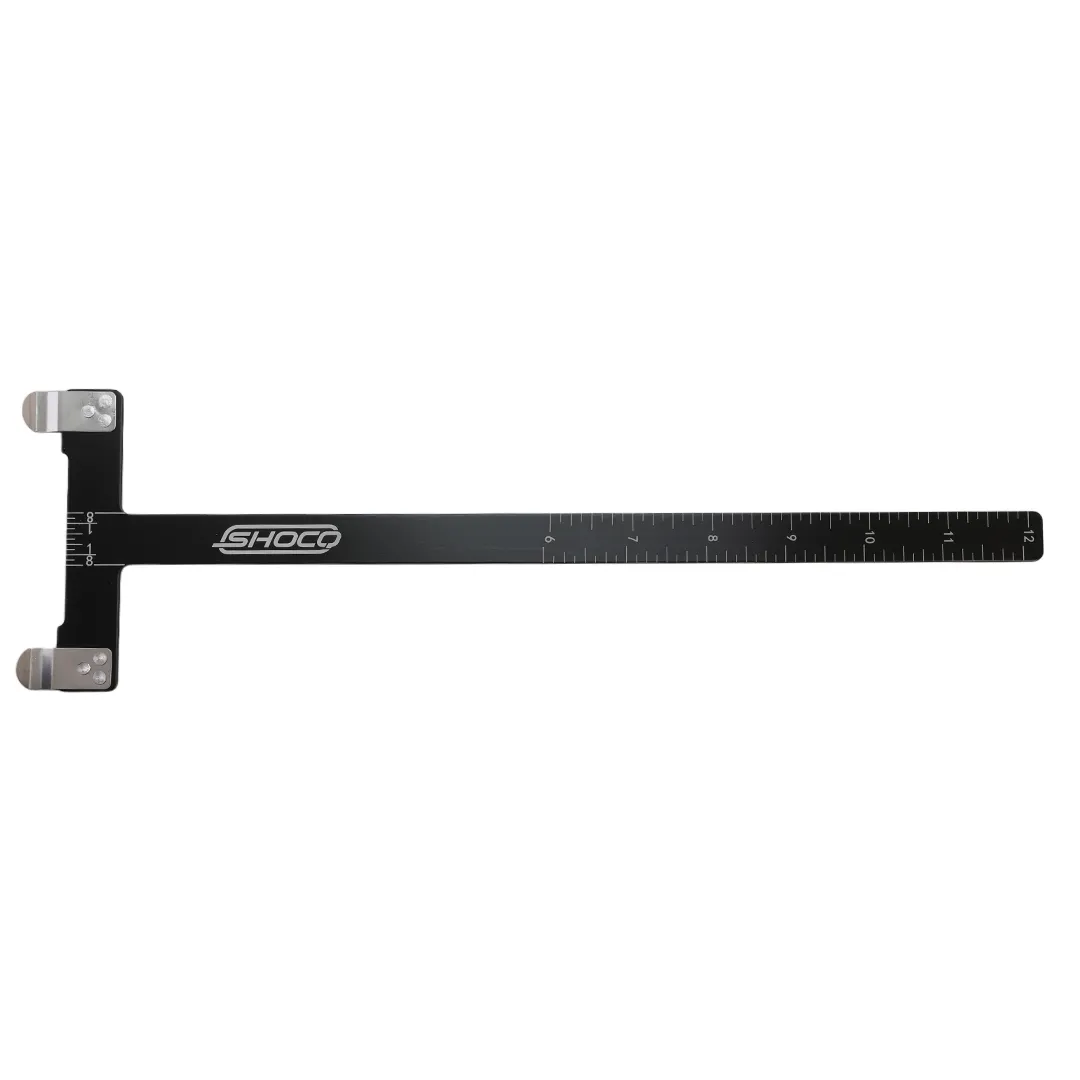 SHOCQ Bow Square riglă arc aluminiu inch-cm