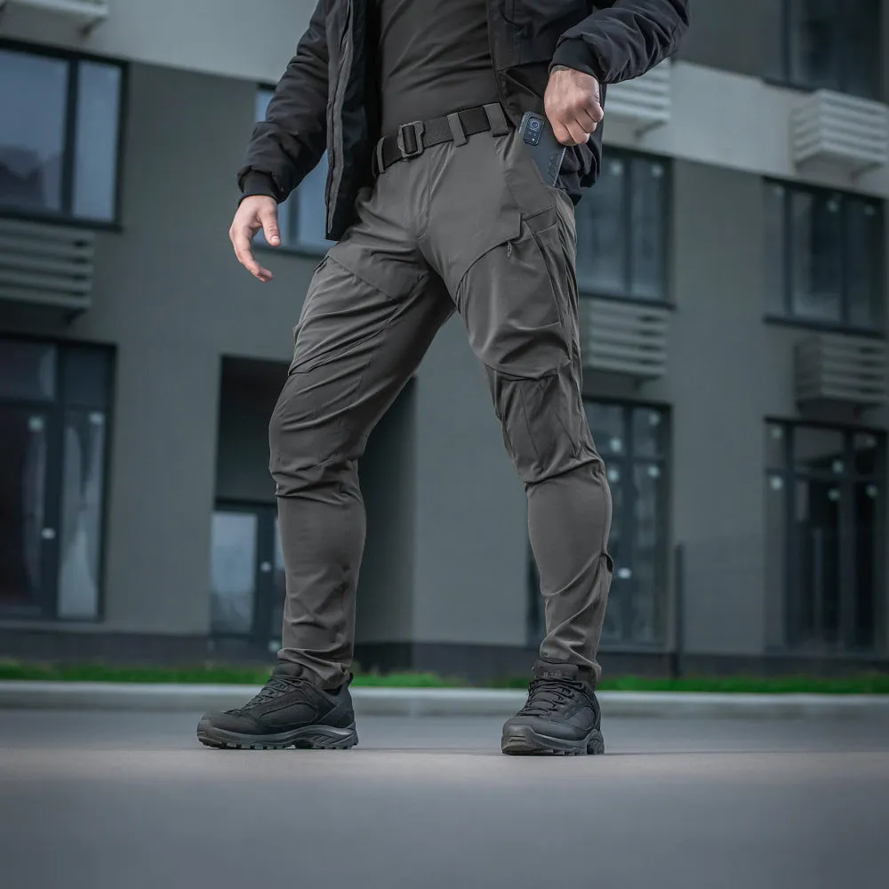 M-Tac Rubicon Flex pantaloni gri inchis 4-way stretch
