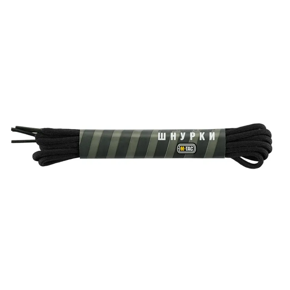 M-Tac Mil-Spec sireturi nailon negre 4mm bocanci