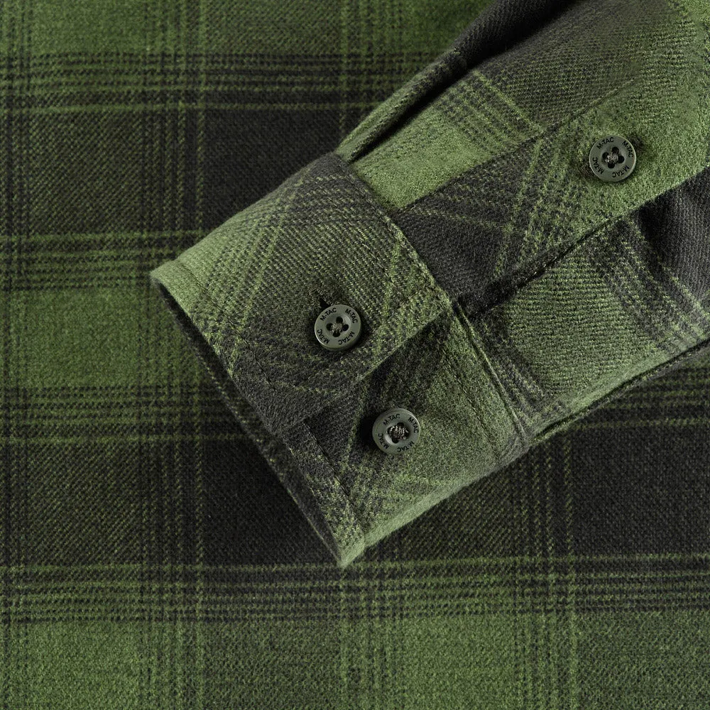M-Tac Lumberjack Camasa Bumbac Olive Negru Croi Lejer