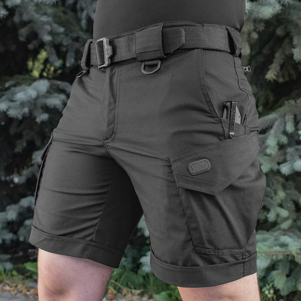 M-Tac Aggressor Short șort negru tactic rip-stop