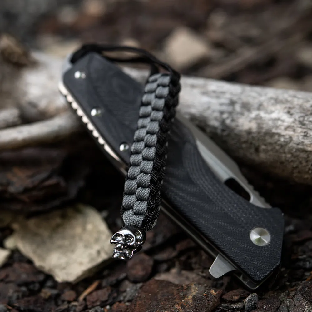 M-Tac Skull snur breloc cutit paracord negru-gri