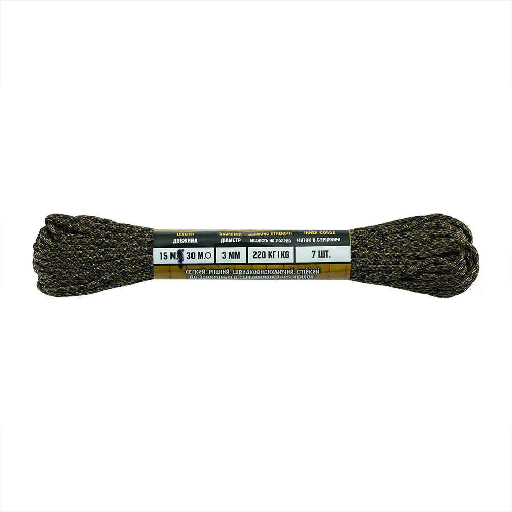 M-Tac 475 paracord Tiger Stripe 15 m
